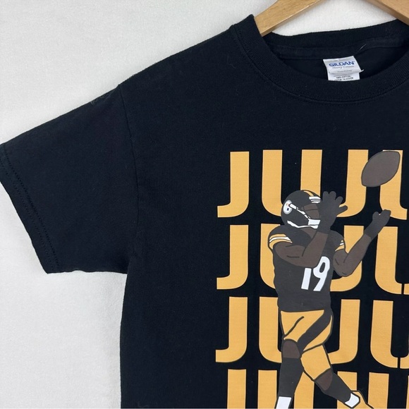 Pittsburgh Steelers JuJu Smith Schuster Graphic T Shirt Youth Medium Tee SS YM - Picture 11 of 12